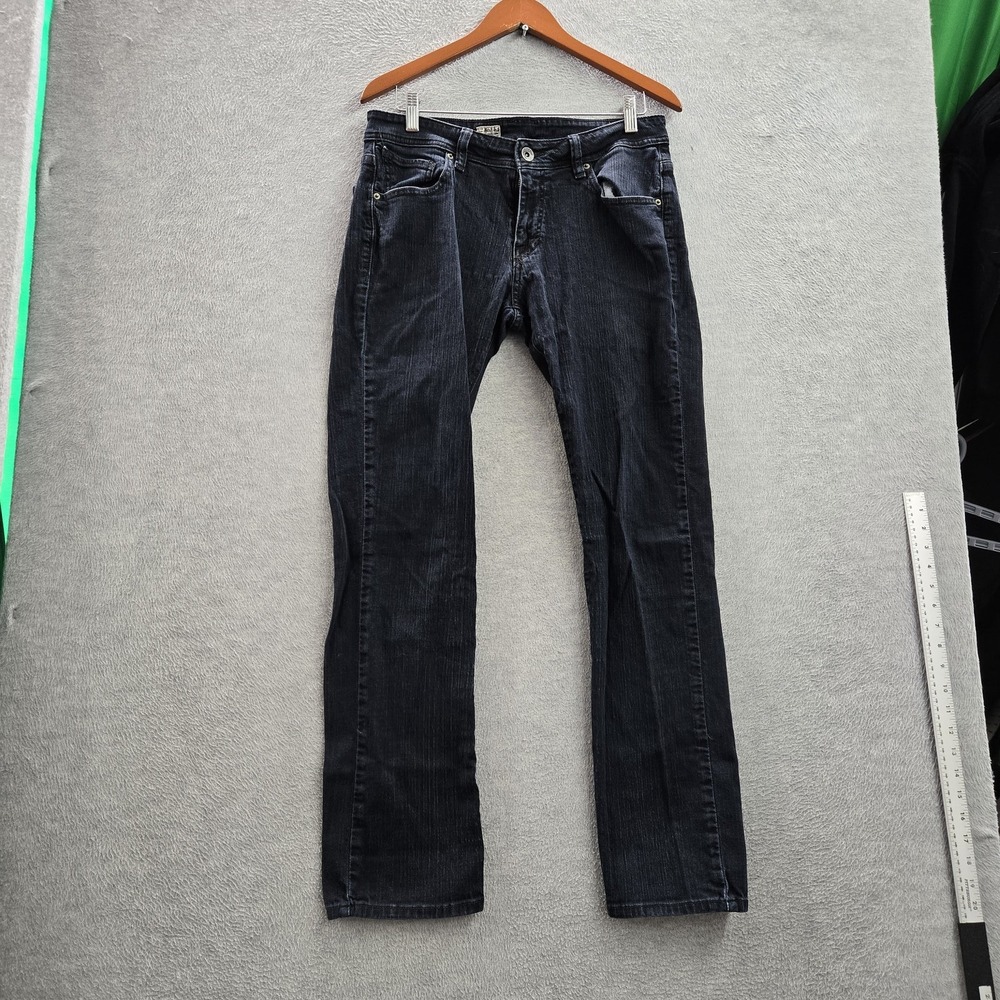Volcom Men Jeans 32 Dark Wash Blue Denim Embroidered 31" Inseam